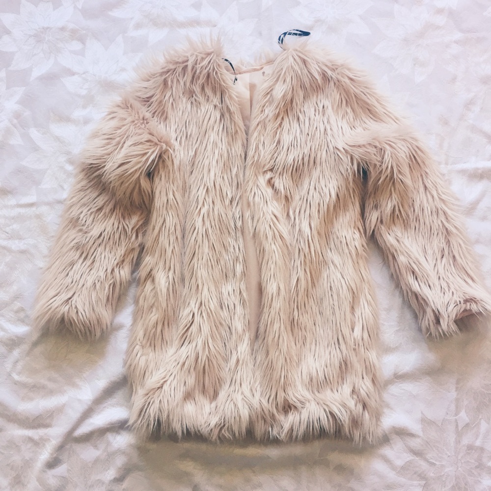 Blush Faux-Fur Jacket